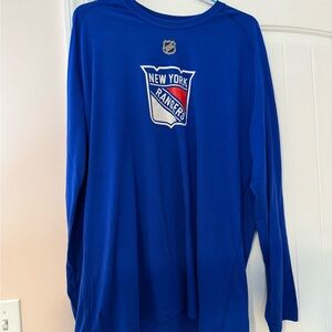 New York Rangers 2XL Long Sleeve Adidas Ultimate Tee